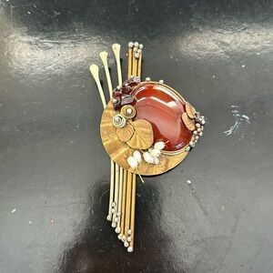 Handmade brooch from Greek artist